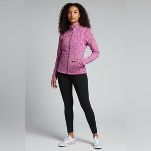 Lululemon Athletica Define Wee Are From Space Heathered Pink Jacket Size 8